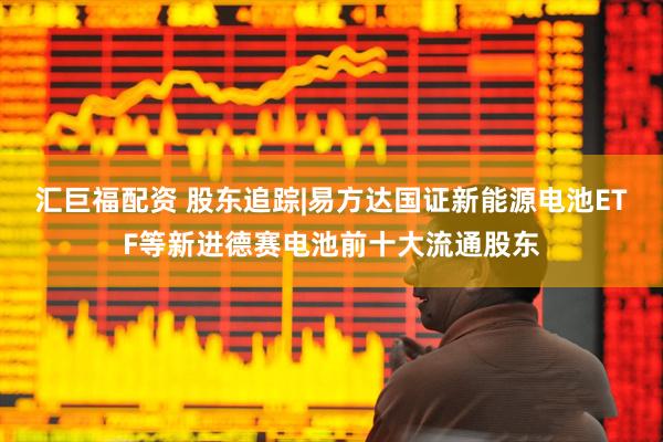 汇巨福配资 股东追踪|易方达国证新能源电池ETF等新进德赛电池前十大流通股东